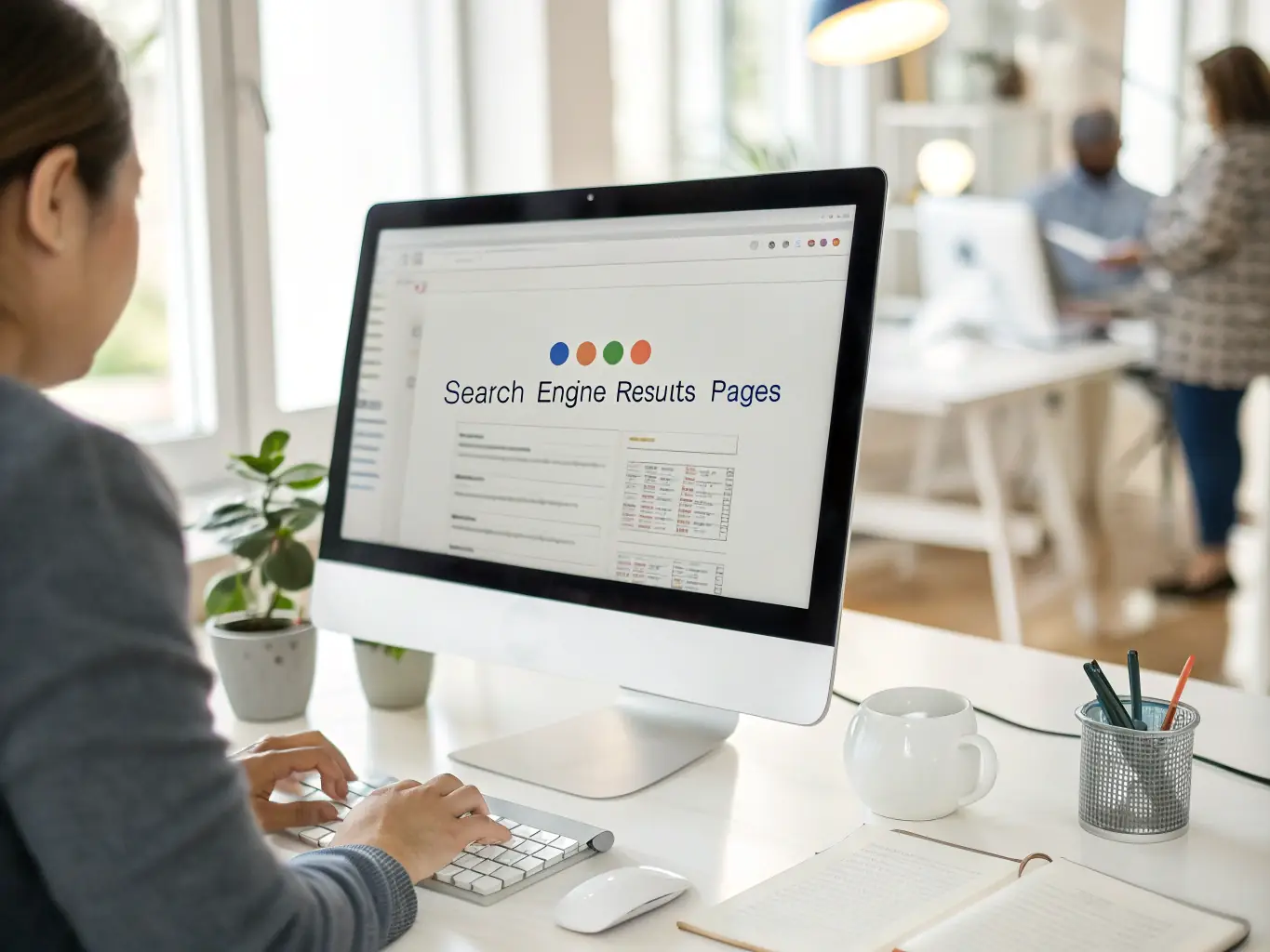 An image of a search engine results page with a highlighted website ranking at the top, representing Digital Prototype's SEO service.